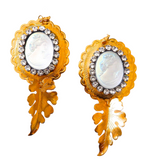 PONDEROSA MOONDUST CAMEO CONCHO EARRINGS