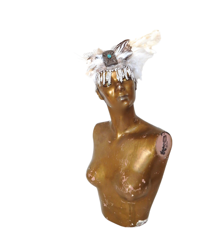COYOTE FEATHERS HEADPIECE