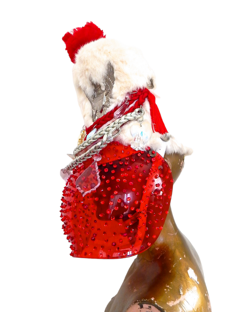 RED RUSSIAN MARCHING BAND HAT