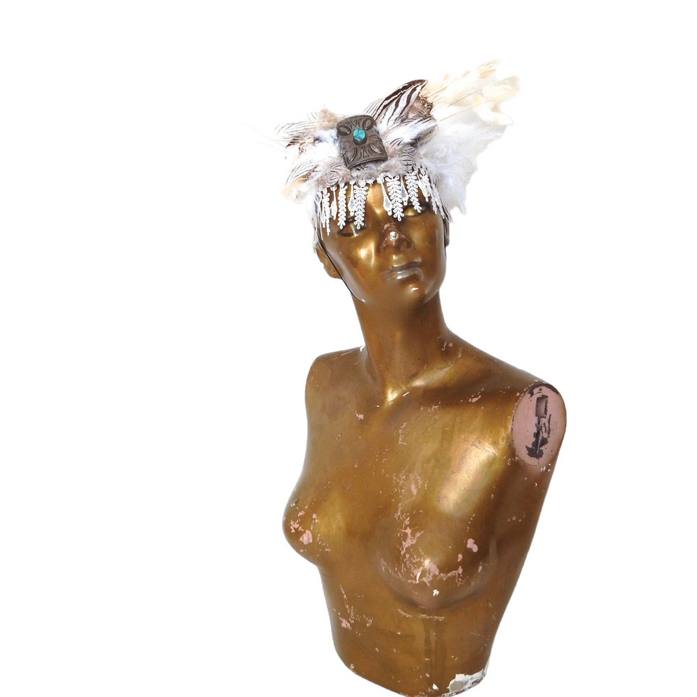 COYOTE FEATHERS HEADPIECE