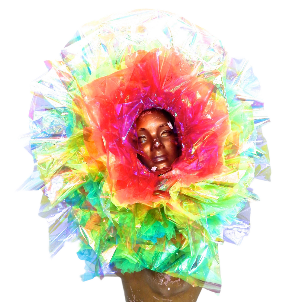 RAINBOW LOTUS RUFFLE HOOD