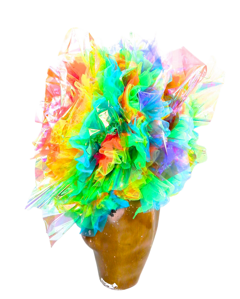 RAINBOW LOTUS RUFFLE HOOD