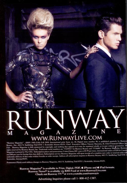 RUNWAY MAGAZINE 2010