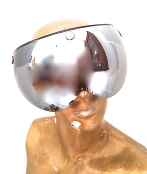 RAISE HELL CHROME HALF MOTO SHIELD