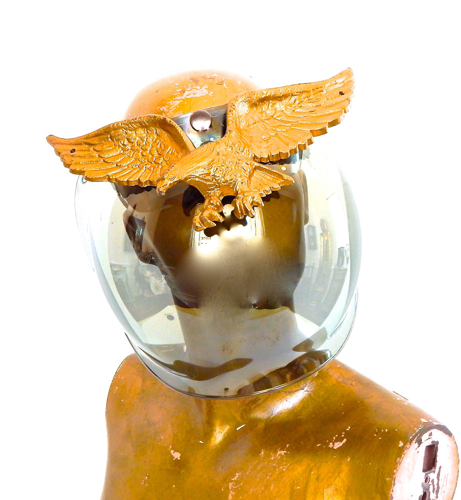 RAISE HELL GOLD EAGLE MOTO SHIELD