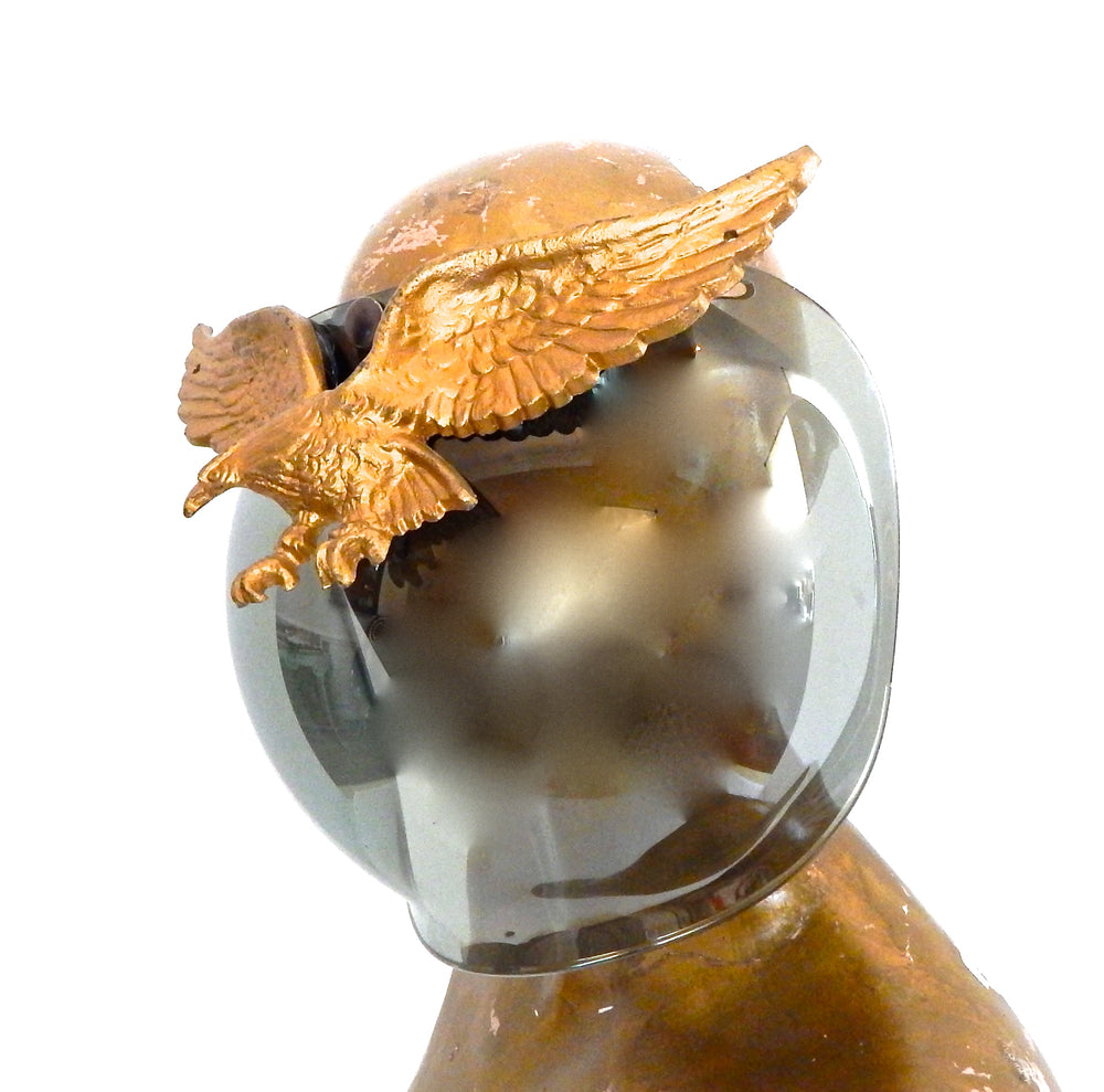 RAISE HELL GOLD EAGLE MOTO SHIELD