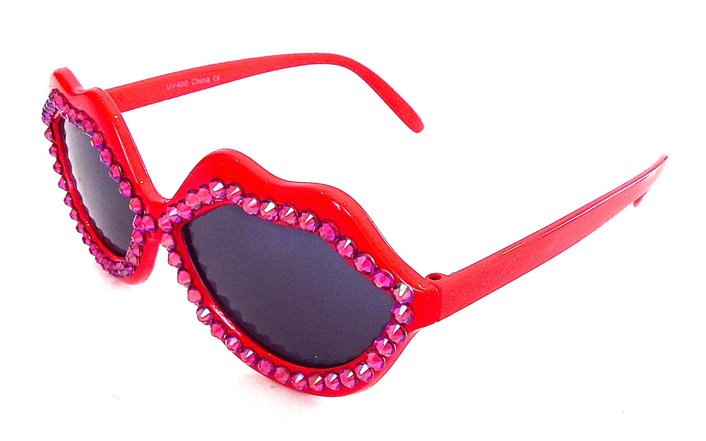 HOT LIPS RASPBERRY QUEEN GLASSES