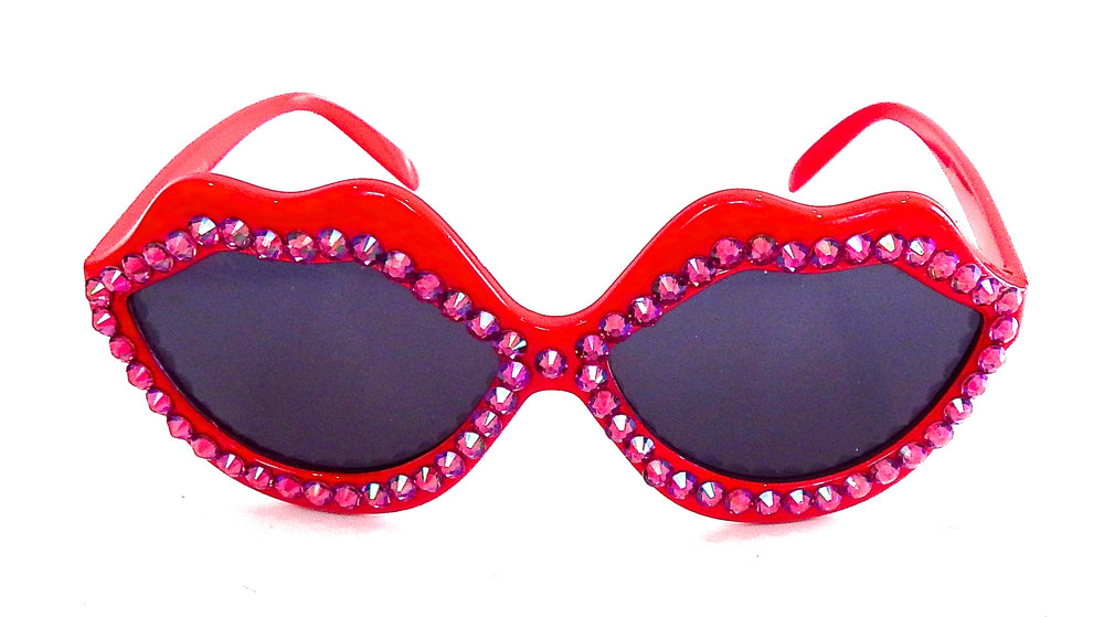 HOT LIPS RASPBERRY QUEEN GLASSES
