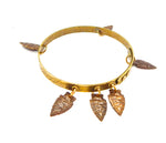 THUNDERBIRD RAWHIDE ARROWHEAD BANGLE