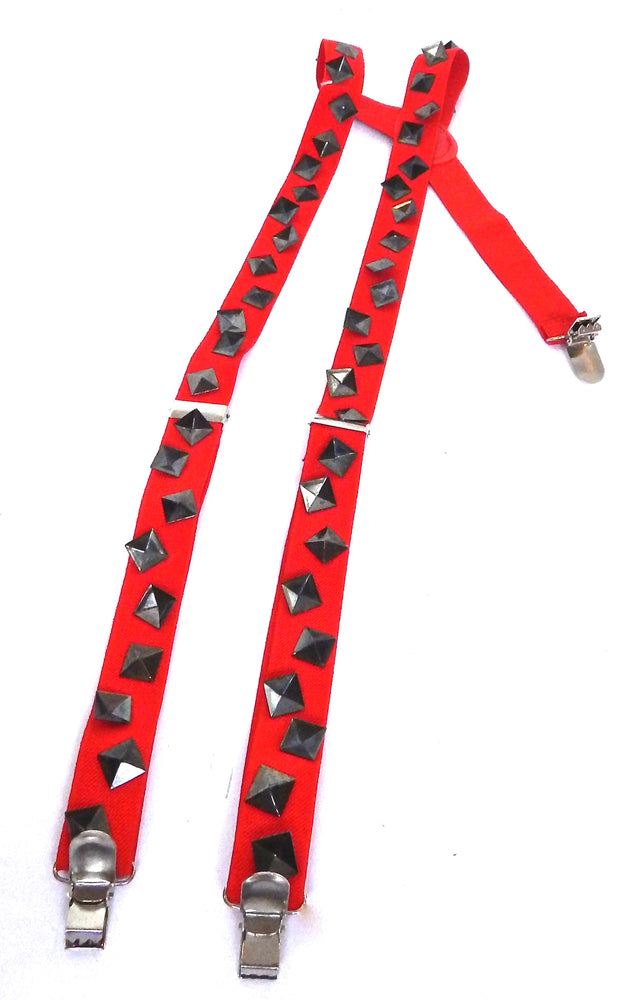 RED STUD SUSPENDERS