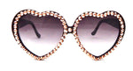 LOLITA ROSE WATER RHINESTONE HEART SUNGLASSES