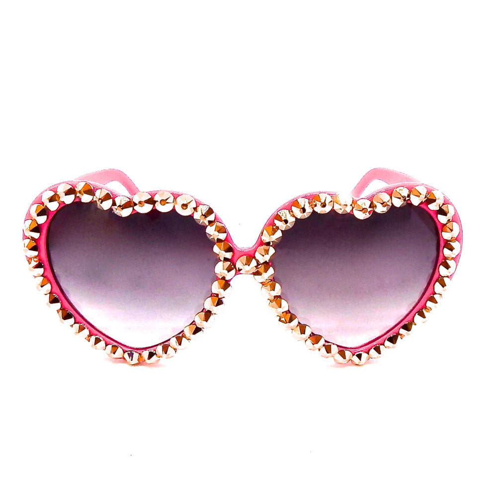 LOLITA ROMATNICA RHINESTONE HEART SUNGLASSES