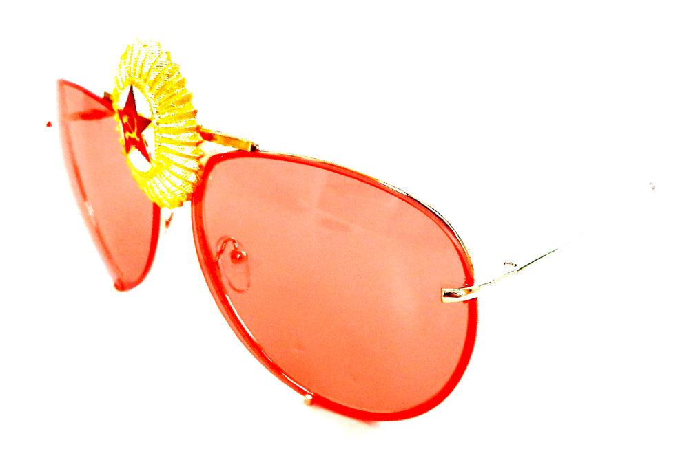 RUSSIAN RED AVIATOR GLASSES