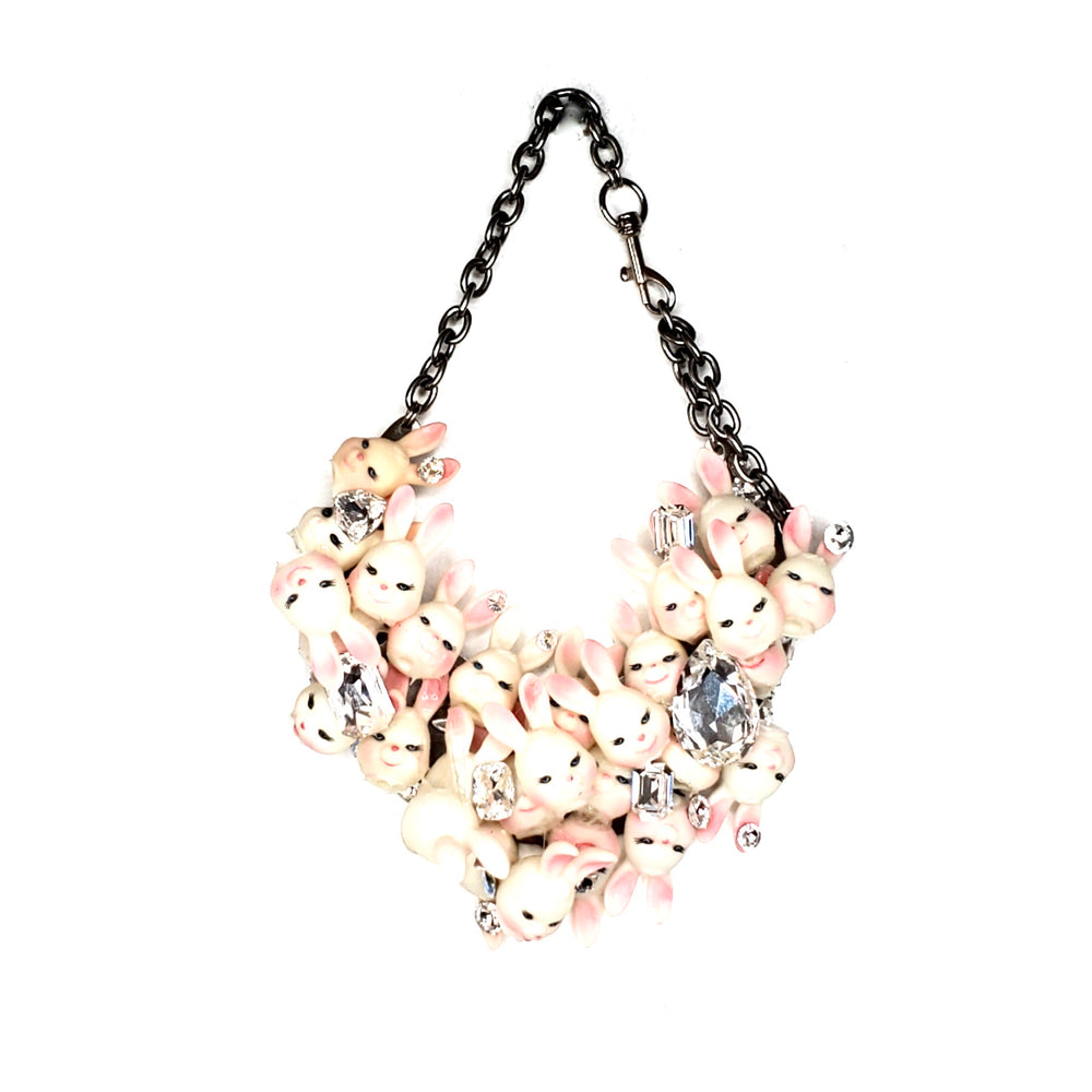WHITE RABBIT NECKLACE