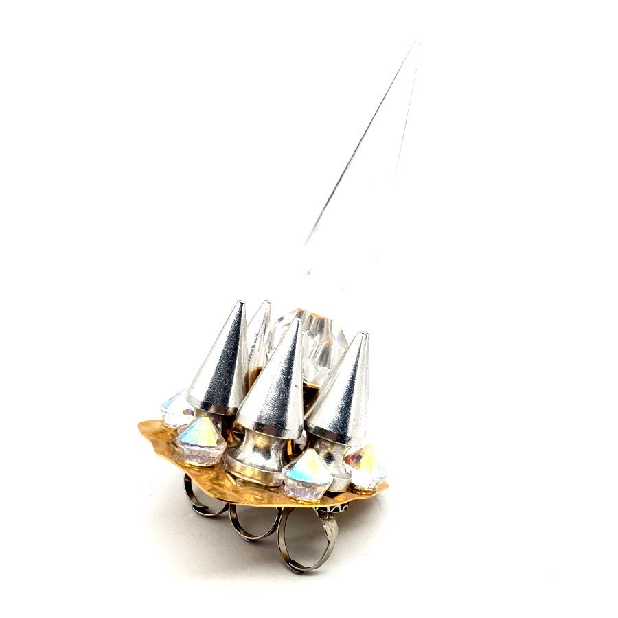UNICORN DISCO HORN SPIKE RING
