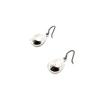 DARLING SPARKLE CHROME BEADED DROP EARRINGS