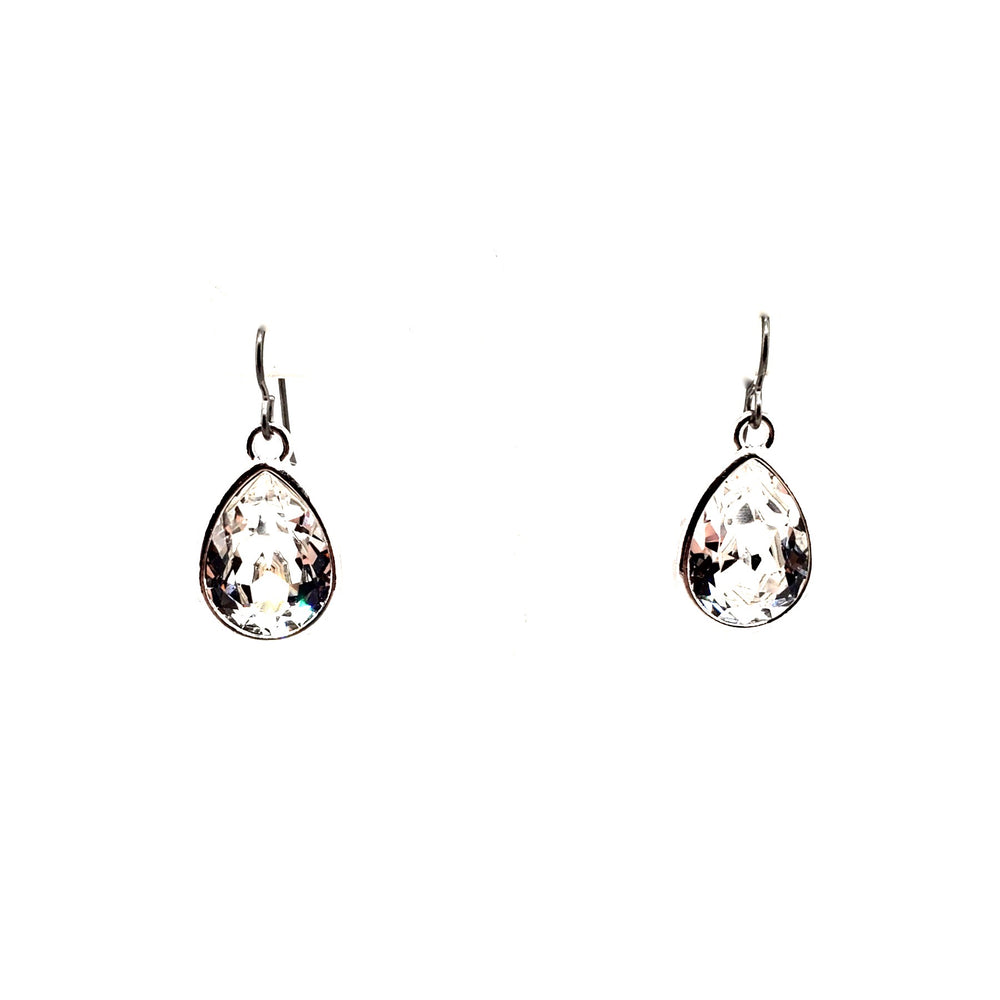 DARLING SPARKLE CHROME DROP EARRINGS