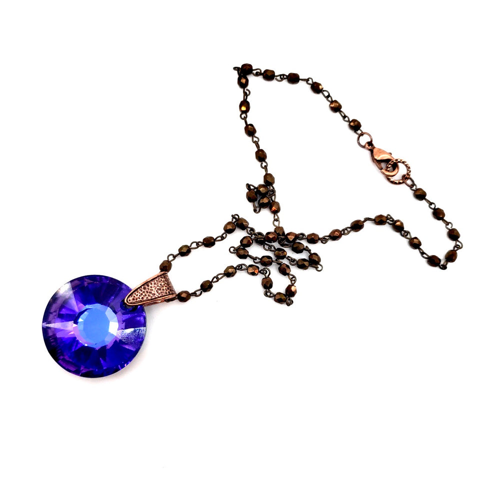 RARE FIND PIXIE ROUND COPPER CHAIN NECKLACE