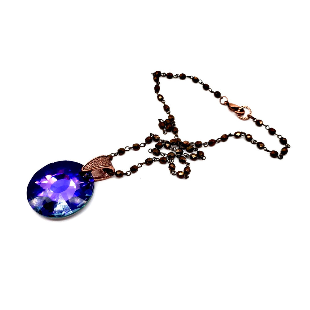 RARE FIND PIXIE ROUND COPPER CHAIN NECKLACE