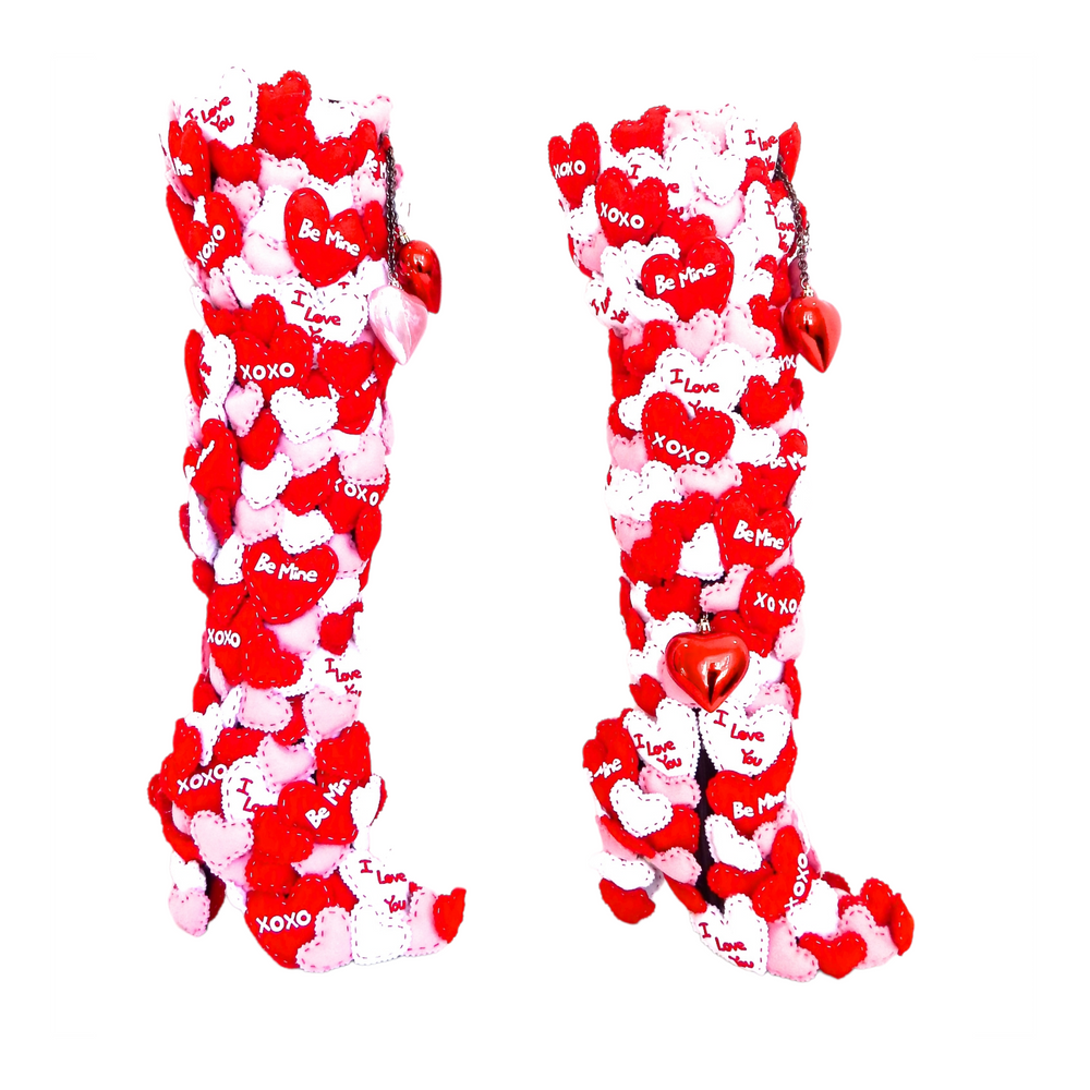 LOVE ROBOT THIGH HIGH BOOTS