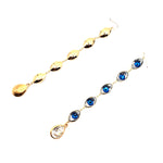 EGYPTIAN GOLD EYE OF GOD DUSTER EARRINGS