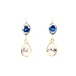 EGYPTIAN GOLD EYE OF GOD DROP EARRINGS