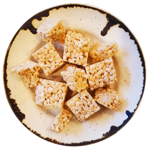 SALTED VANILLA RICE KRISPIE TREATS