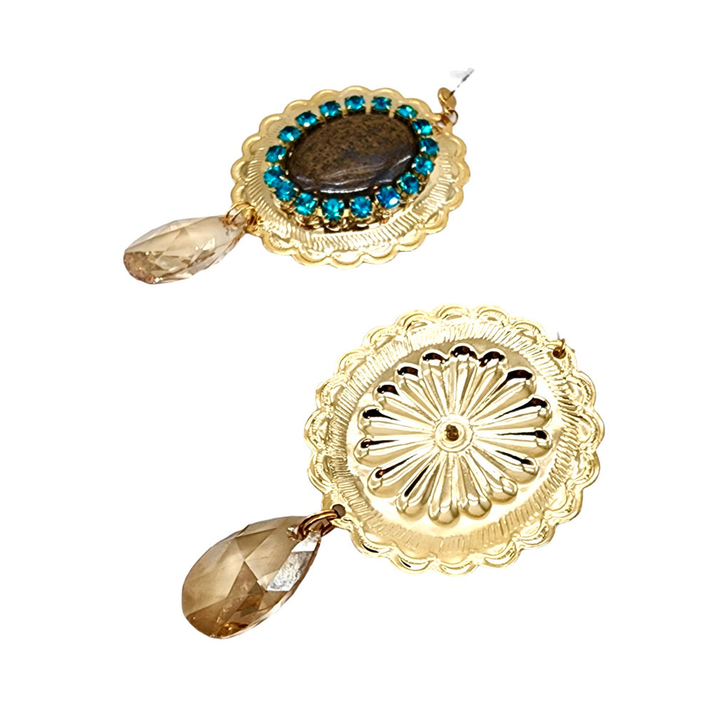 PONDEROSA RIO BRAVO CONCHO EARRINGS