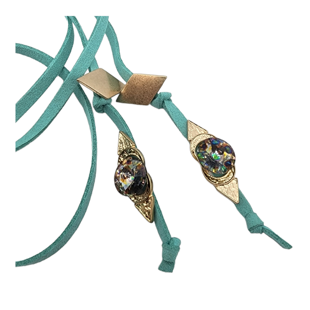 BILLIE JEAN WILD ARROW TURQUOISE BOLO TIE