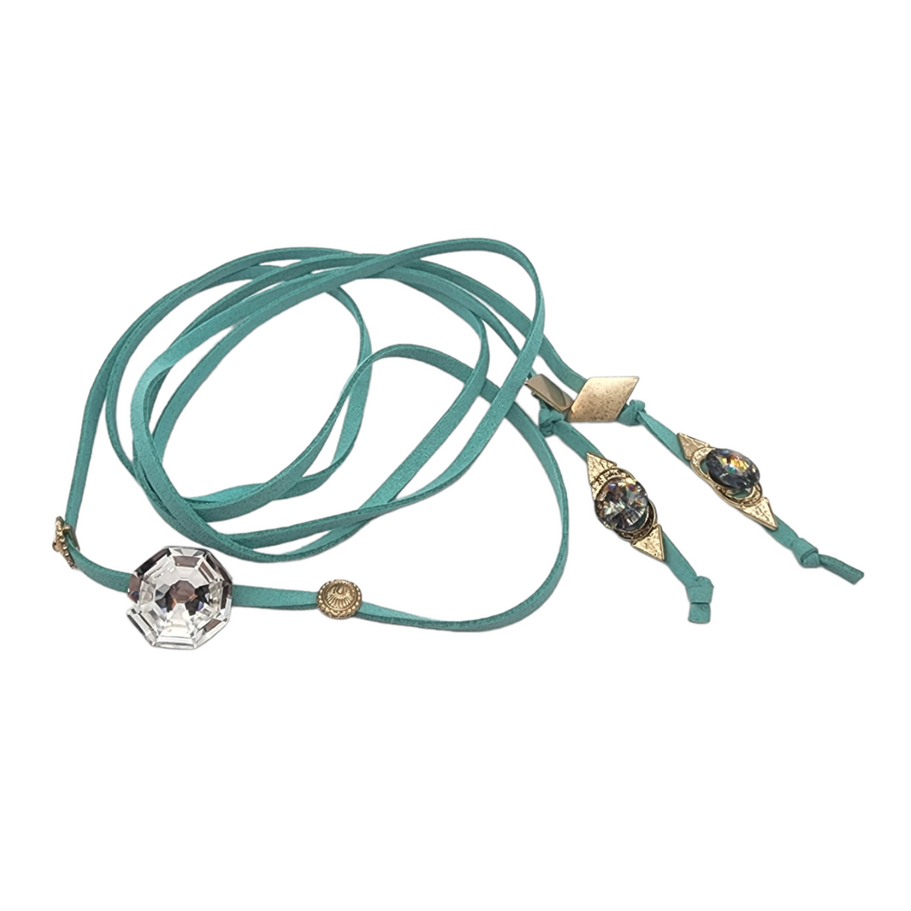 BILLIE JEAN WILD ARROW TURQUOISE BOLO TIE