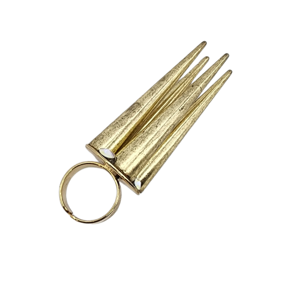 SPIKE BULLET GOLD RING