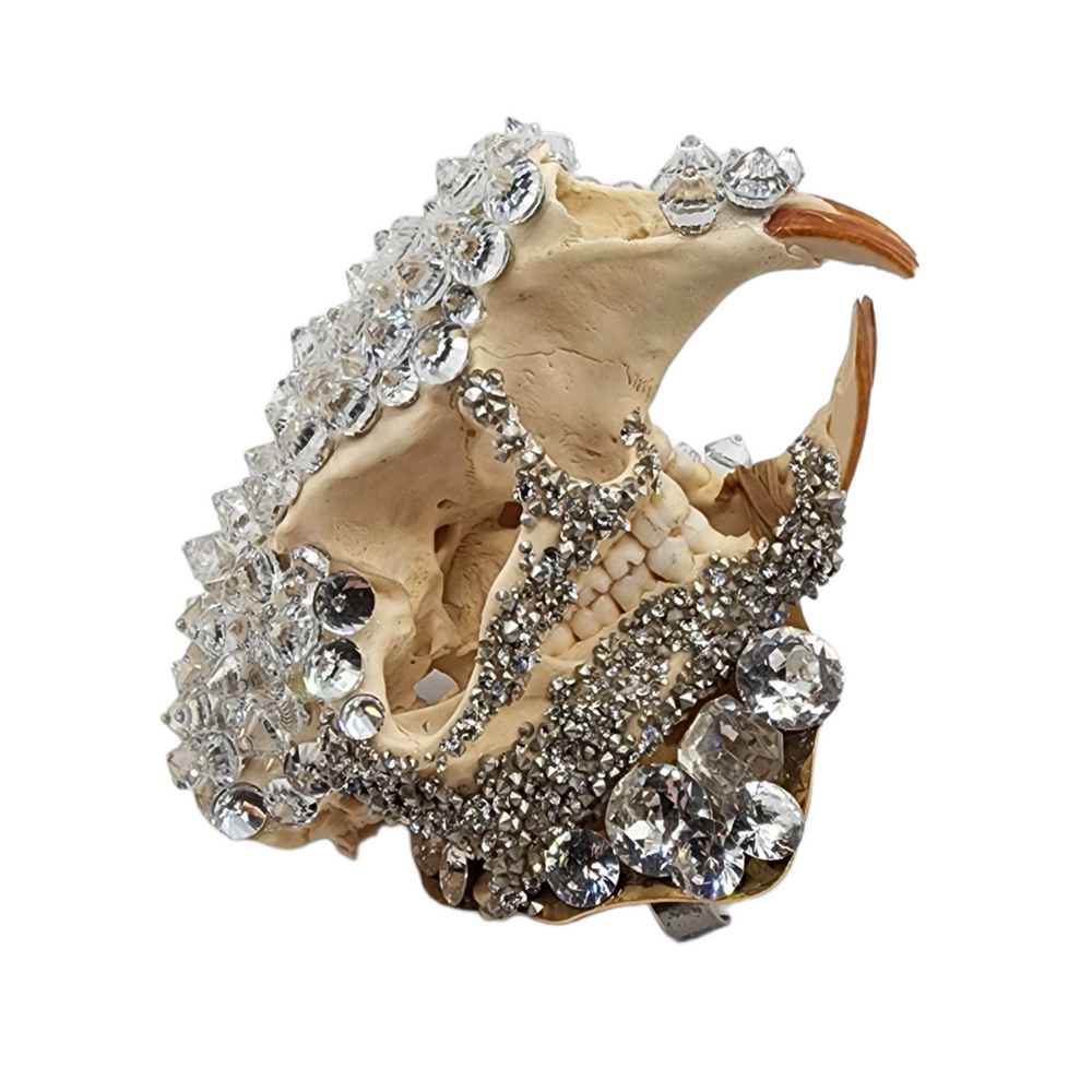 GLASGOW GRIN CRYSTAL SKULL RING