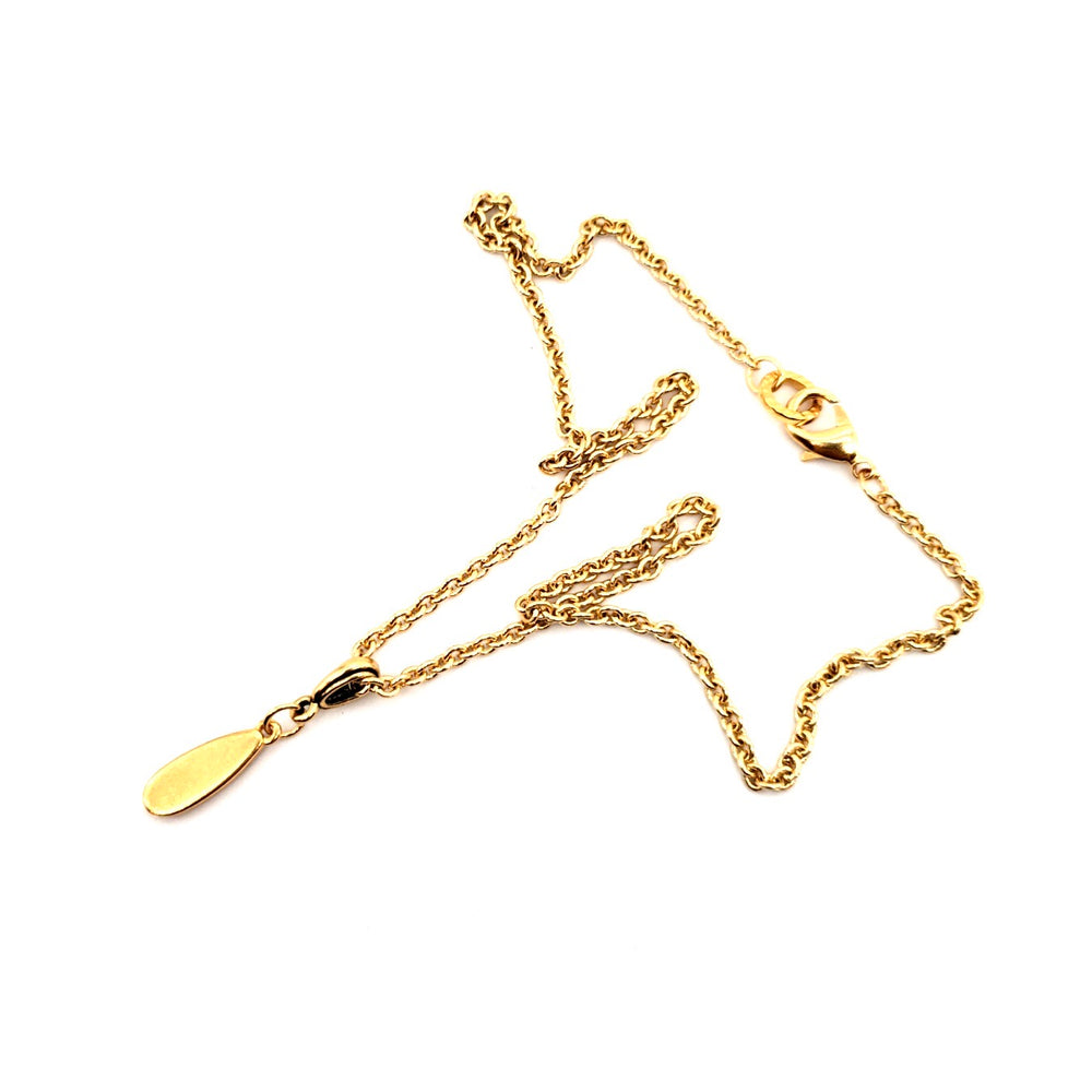 DARLING SHIMMER RAINDROP GOLD NECKLACE