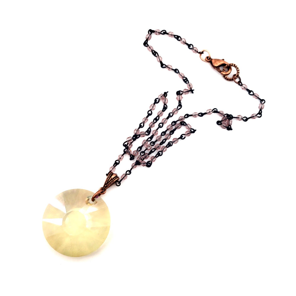 RARE FIND HONEY BUTTER ROUND PIXIE CHAIN NECKLACE