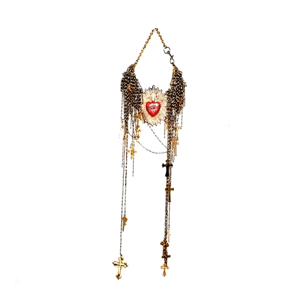 MERCY MEDALLION ROSARY NECKLACE