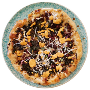 ROSEMARY BROWN BUTTER KALE CHORIZO PIZZA