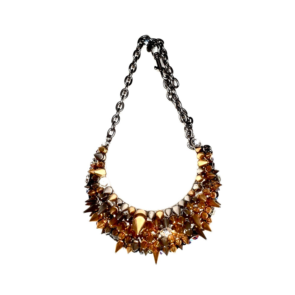 HUSLTER SPIKE NECKLACE