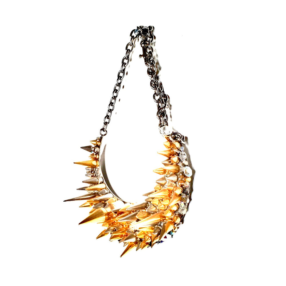 HUSLTER SPIKE NECKLACE