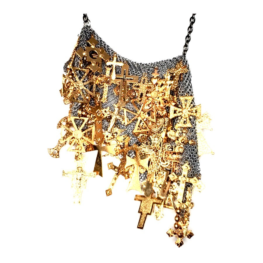 GOLDEN GOD COWL NECKLACE