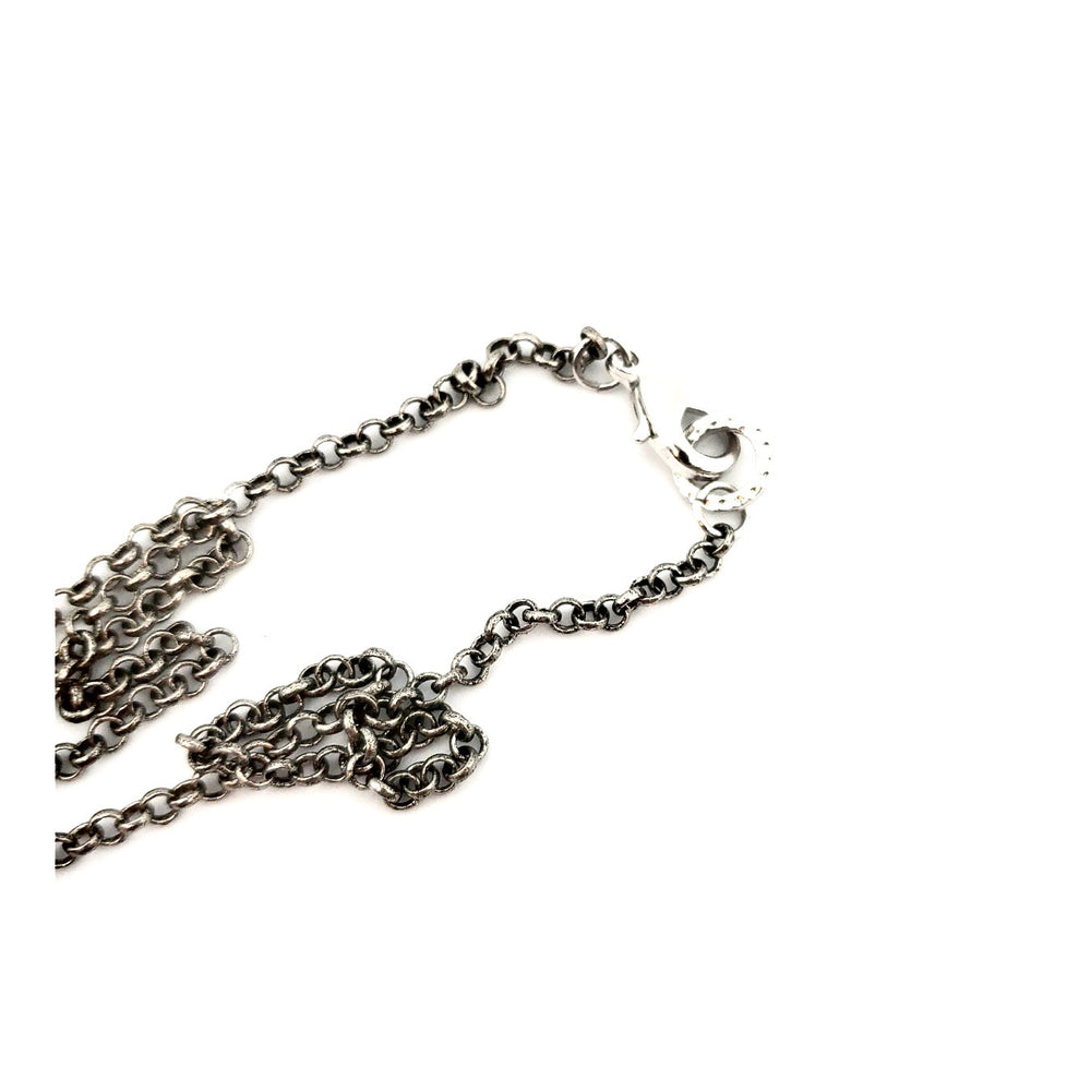 DARLING SPARKLE CHROME DROP NECKLACE