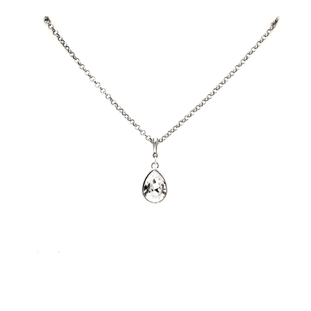 DARLING SPARKLE CHROME DROP NECKLACE