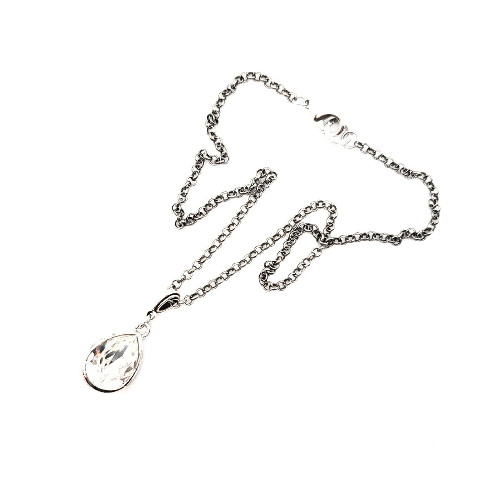 DARLING SPARKLE CHROME DROP NECKLACE