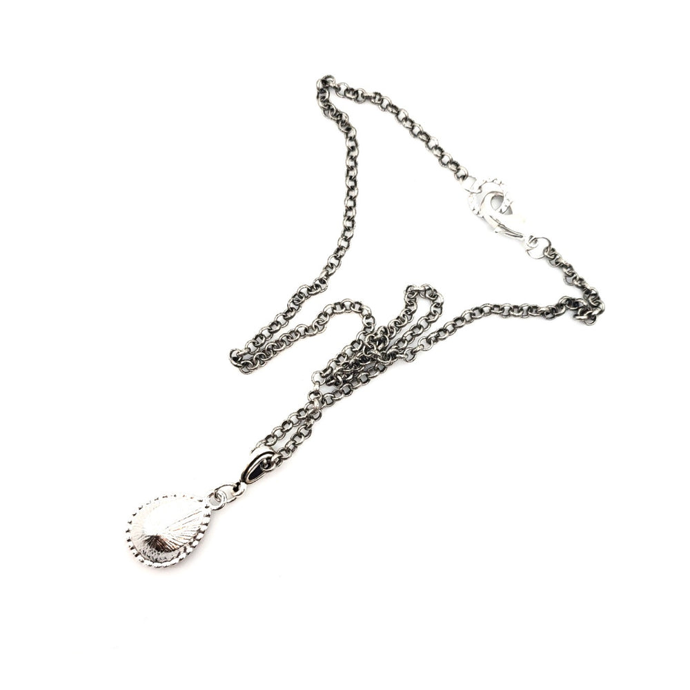 DARLING SPARKLE CHROME BEADED DROP NECKLACE