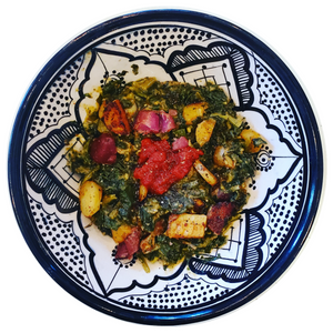 KALE POTATO HERB GRAVY JALAPEÑO SAUCE BOWL