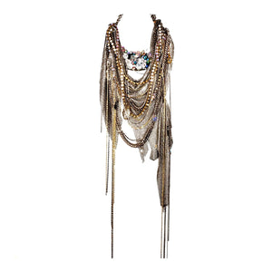 HALSTON 54 SILVER NECKLACE
