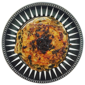 KALE MALA SPICED ZHONG SAUCE(SCALLION) PANCAKES