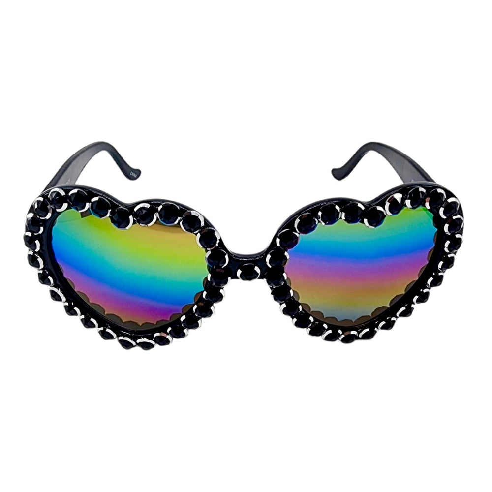 LOLITA COSMIC EYE RHINESTONE HEART SUNGLASSES