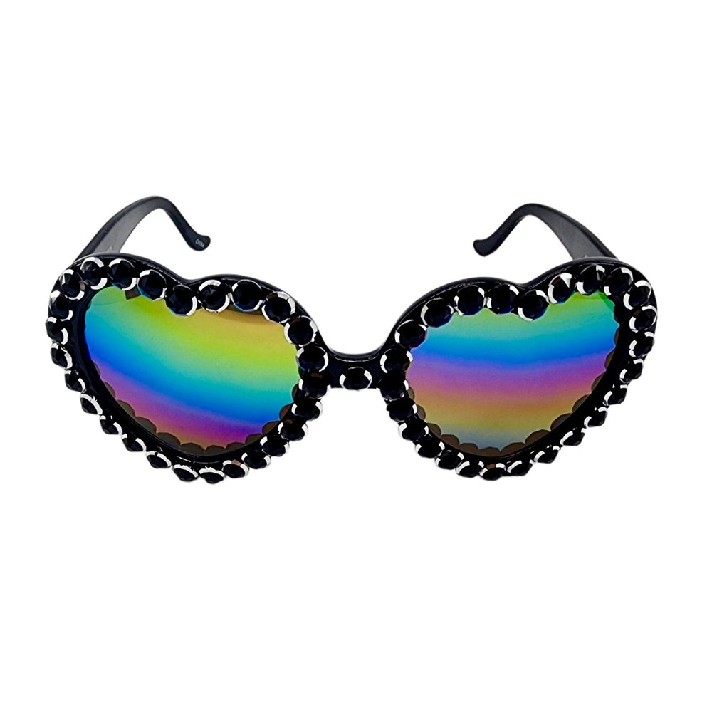 LOLITA COSMIC EYE RHINESTONE HEART SUNGLASSES