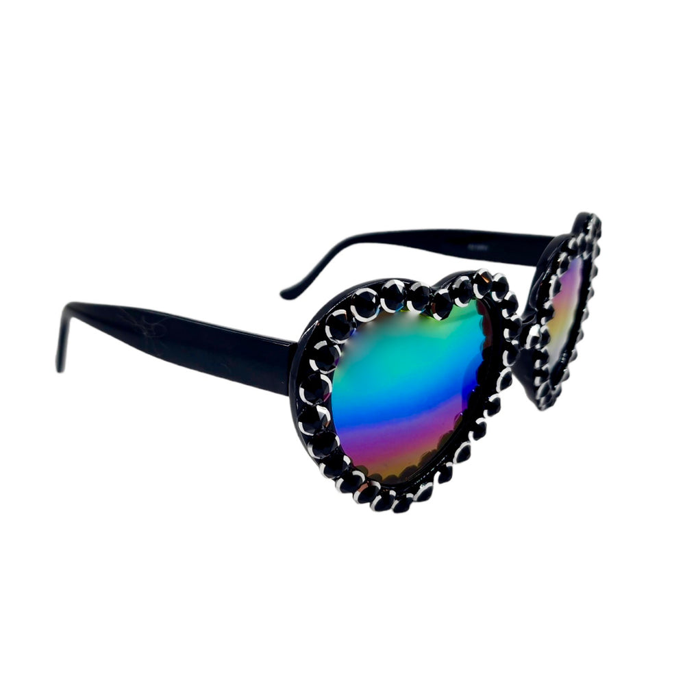 LOLITA COSMIC EYE RHINESTONE HEART SUNGLASSES