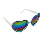 LOLITA SAGE SHIMMER RHINESTONE HEART SUNGLASSES